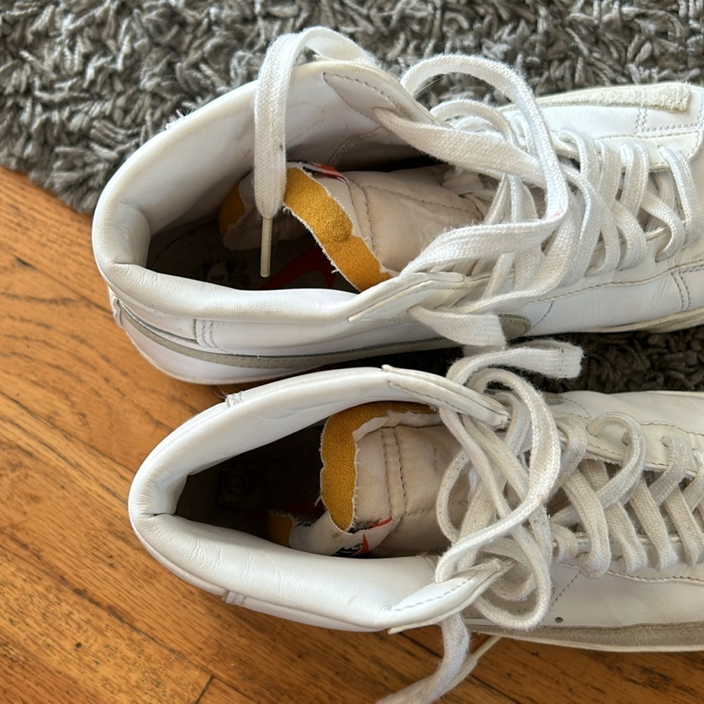Nike Blazer Sneakers Mid '77 Vintage White Retro Athletic Men's 8.5 - Picture 9 of 11